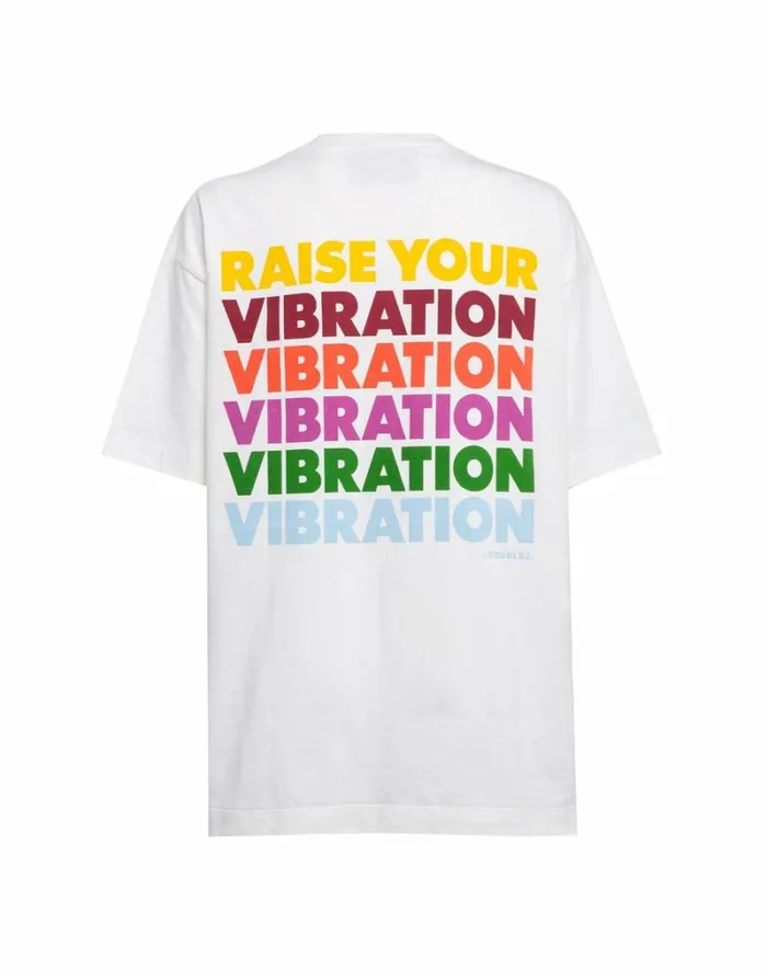 Ready To Wear TShirts and Sweatshirts La Double J Raise Your Vibration TShirt Solid Print Ready To Wear TShirts and Sweatshirts La Double J Raise Your Vibration TShirt Solid Print