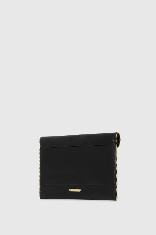 Rebecca Minkoff Clutches Leo Clutch With Chain Strap Blacklight Gold 8211 Handbags