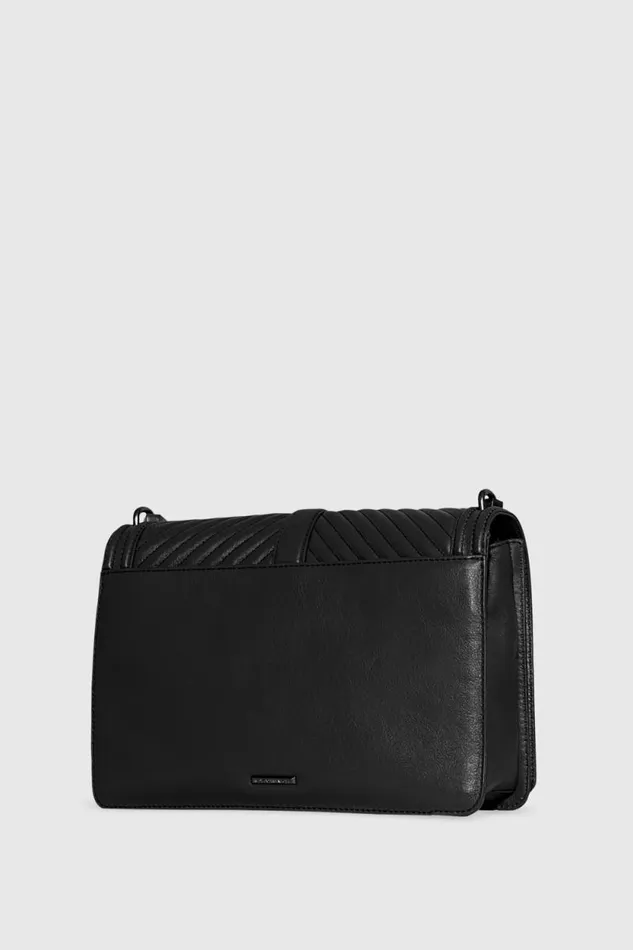 Rebecca Minkoff Crossbody Bags Chevron Quilted Jumbo Love Crossbody Blackblack Shellac 8211 Handbags