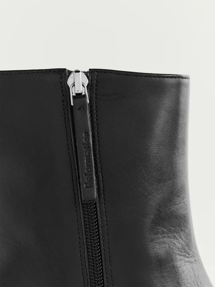 Reformation Boots Gillian Ankle Boot Black Leather 8211 Women Reformation Boots Gillian Ankle Boot Black Leather 8211 Women