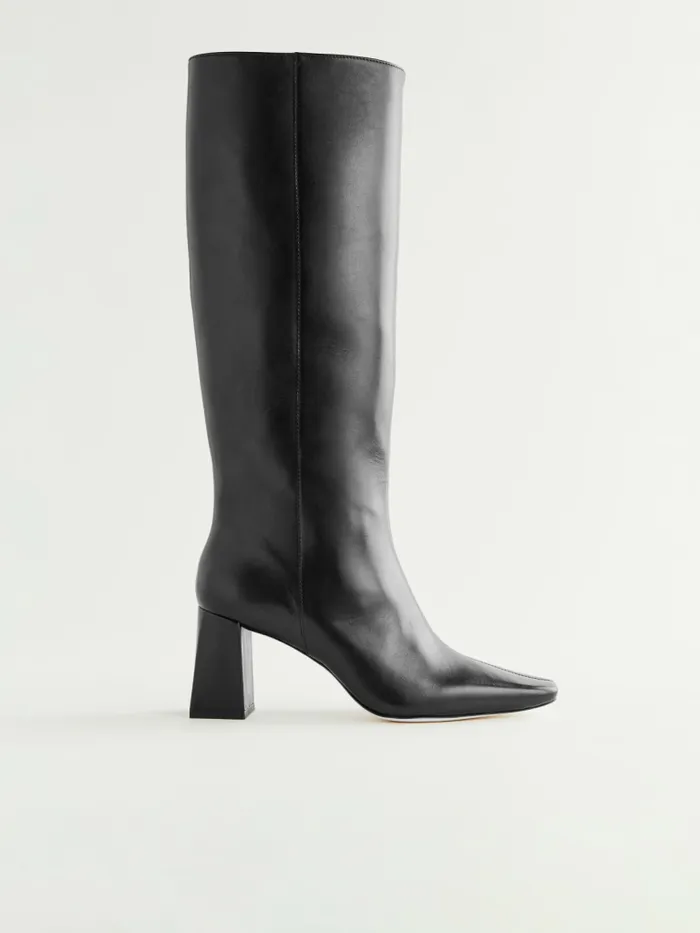 Reformation Boots River Knee Boot Black Leather 8211 Women Reformation Boots River Knee Boot Black Leather 8211 Women