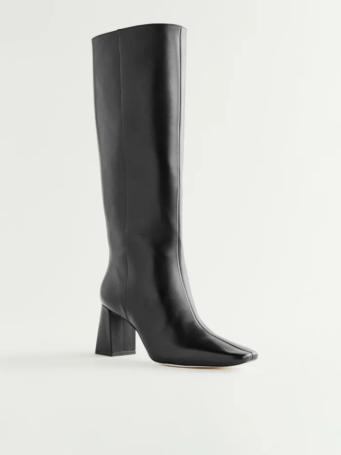 Reformation Boots River Knee Boot Black Leather 8211 Women Reformation Boots River Knee Boot Black Leather 8211 Women