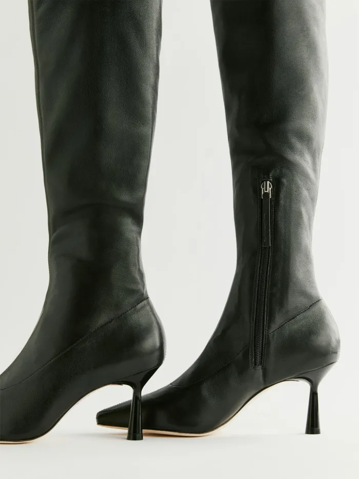 Reformation Boots Sinead Knee Boot Black Leather 8211 Women Reformation Boots Sinead Knee Boot Black Leather 8211 Women