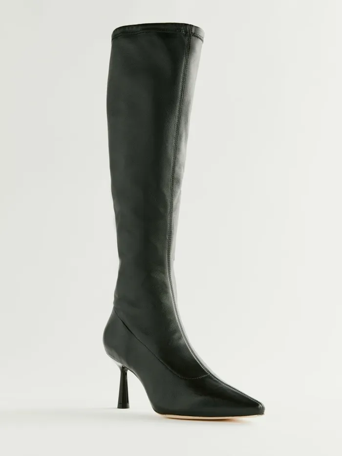 Reformation Boots Sinead Knee Boot Black Leather 8211 Women Reformation Boots Sinead Knee Boot Black Leather 8211 Women