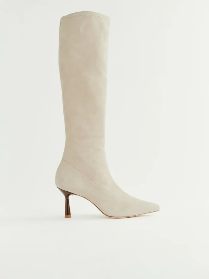 Reformation Boots Sinead Knee Boot Fawn Stretch Suede 8211 Women Reformation Boots Sinead Knee Boot Fawn Stretch Suede 8211 Women