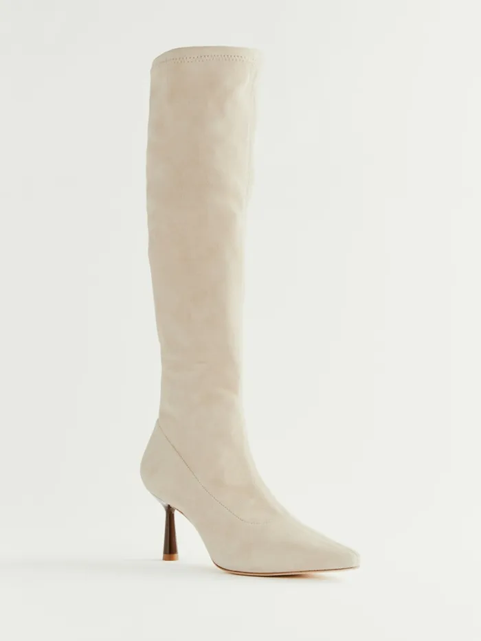 Reformation Boots Sinead Knee Boot Fawn Stretch Suede 8211 Women Reformation Boots Sinead Knee Boot Fawn Stretch Suede 8211 Women