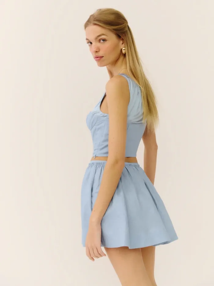Reformation Dresses Evy Linen Two Piece Mineral 8211 Women Reformation Dresses Evy Linen Two Piece Mineral 8211 Women