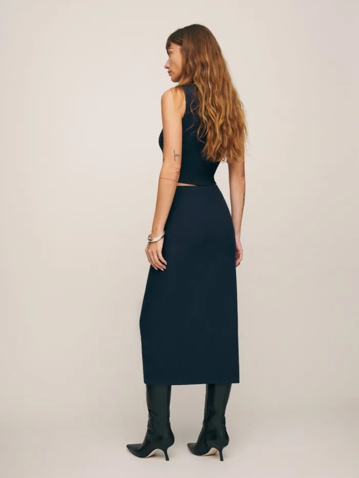 Reformation Dresses Hays Knit Two Piece Navy 8211 Women Reformation Dresses Hays Knit Two Piece Navy 8211 Women