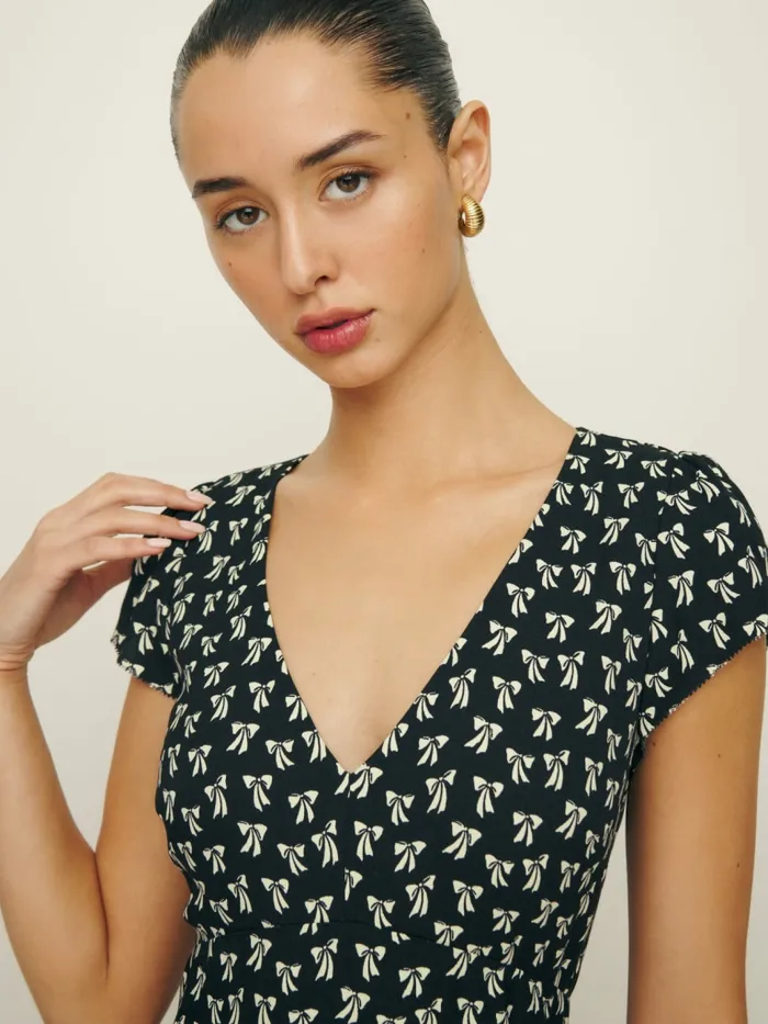 Reformation Dresses Iva Dress Bowtie 8211 Women Reformation Dresses Iva Dress Bowtie 8211 Women