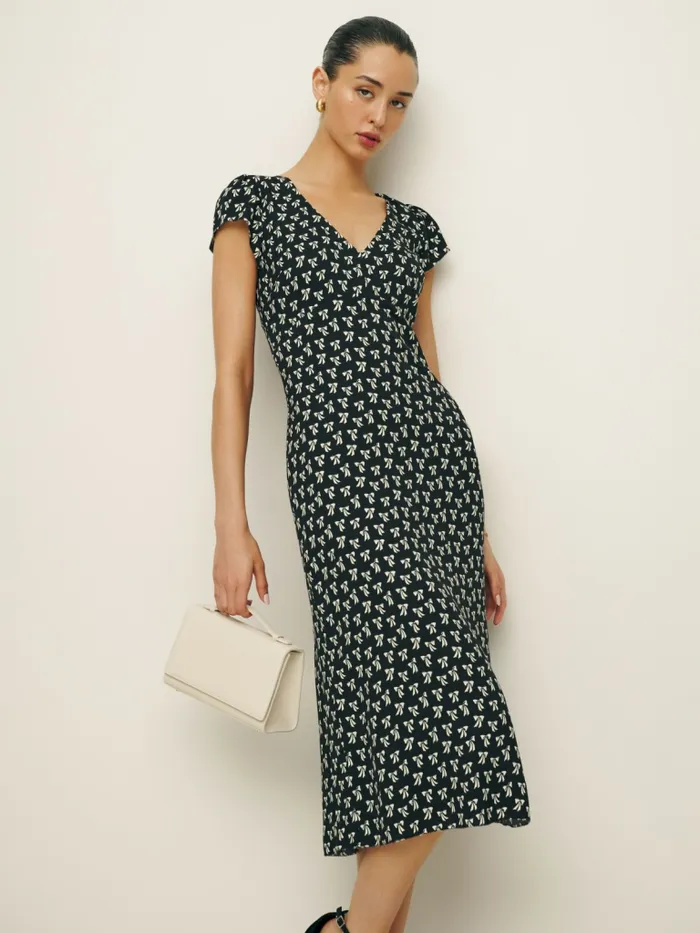 Reformation Dresses Iva Dress Bowtie 8211 Women Reformation Dresses Iva Dress Bowtie 8211 Women
