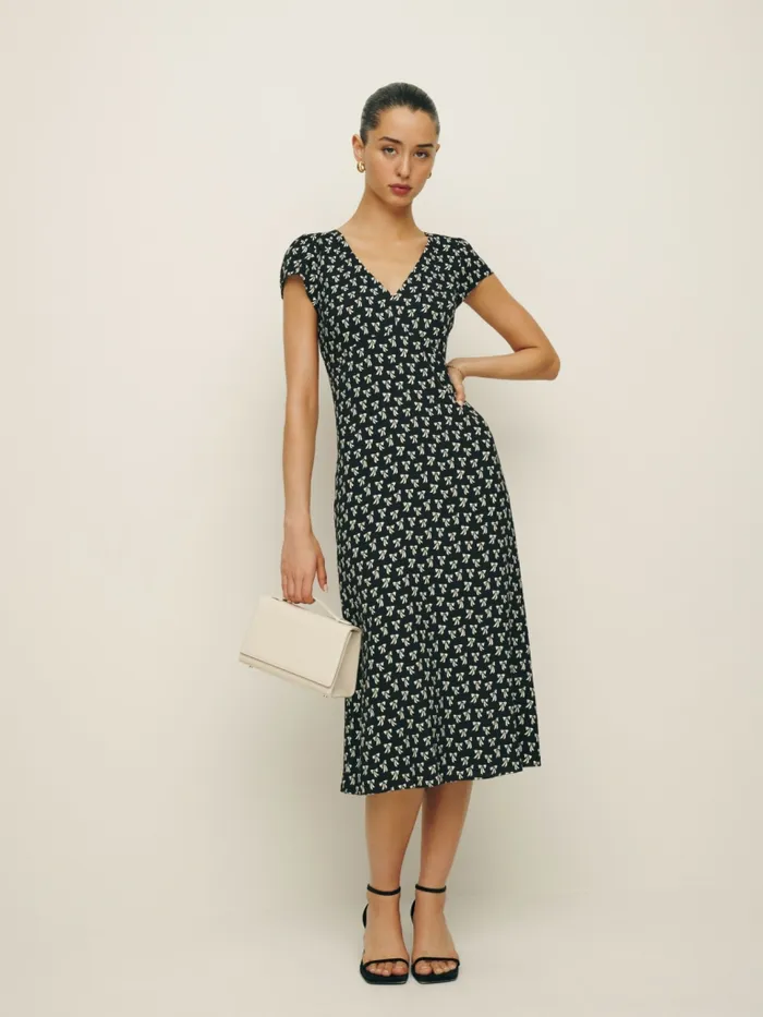 Reformation Dresses Iva Dress Bowtie 8211 Women Reformation Dresses Iva Dress Bowtie 8211 Women