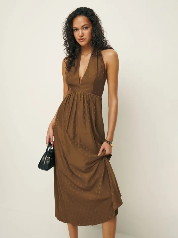 Reformation Dresses Jovanna Dress Ginger 8211 Women Reformation Dresses Jovanna Dress Ginger 8211 Women