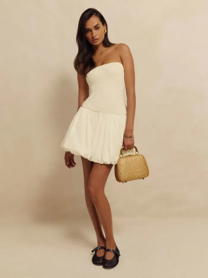 Reformation Dresses Margot Cotton Mini Dress Fior Di Latte 8211 Women Reformation Dresses Margot Cotton Mini Dress Fior Di Latte 8211 Women