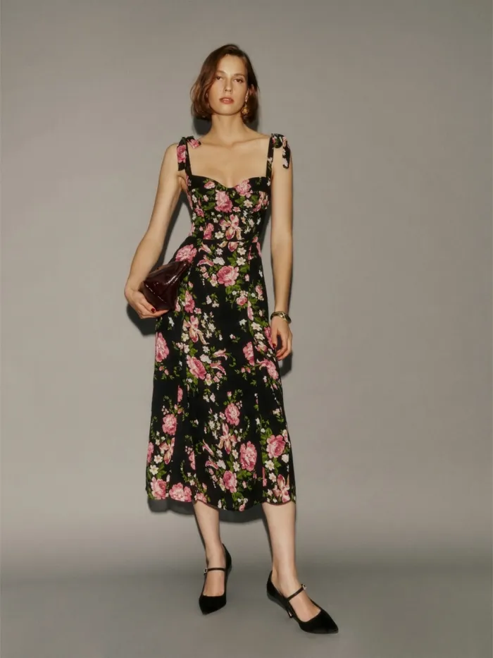 Reformation Dresses Petites Nadira Dress Malia 8211 Women Reformation Dresses Petites Nadira Dress Malia 8211 Women