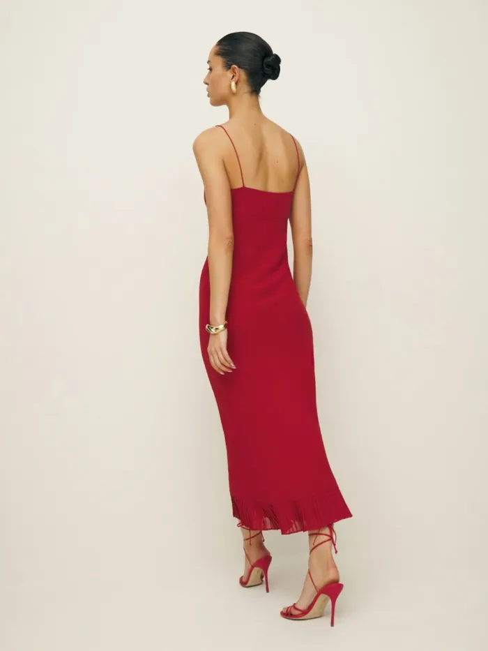 Reformation Dresses Suki Dress Sangre 8211 Women Reformation Dresses Suki Dress Sangre 8211 Women