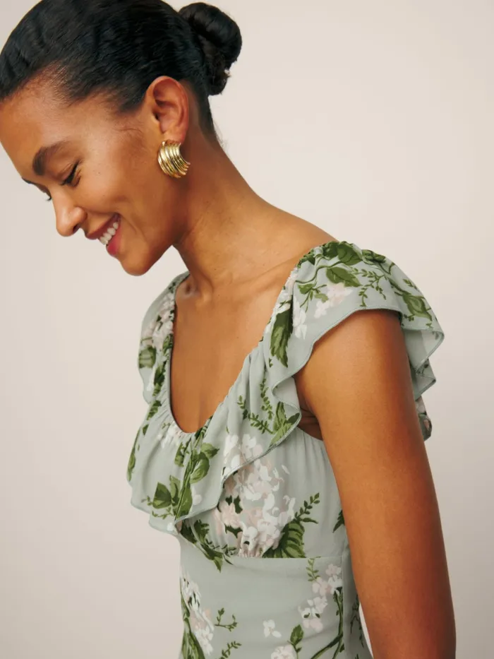 Reformation Dresses Tripoli Dress Tea Garden 8211 Women Reformation Dresses Tripoli Dress Tea Garden 8211 Women