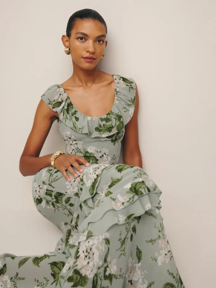 Reformation Dresses Tripoli Dress Tea Garden 8211 Women Reformation Dresses Tripoli Dress Tea Garden 8211 Women