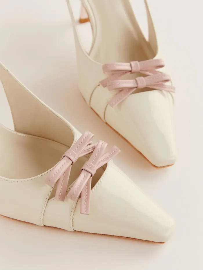 Reformation Heels Noreen Slingback Pump Almond Alabaster 8211 Women Reformation Heels Noreen Slingback Pump Almond Alabaster 8211 Women