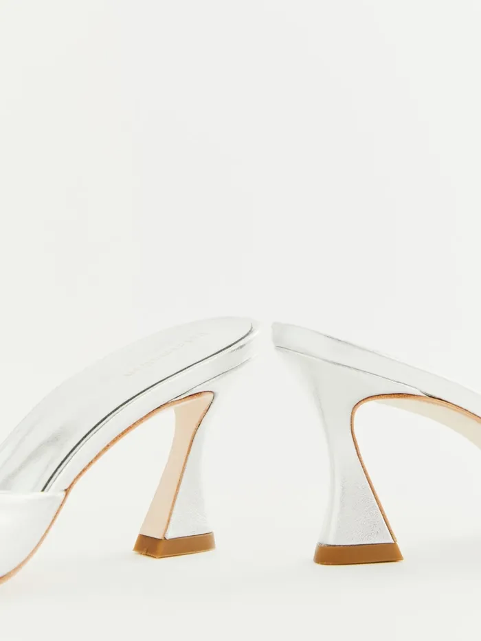 Reformation Heels Watson Heeled Mule Silver 8211 Women Reformation Heels Watson Heeled Mule Silver 8211 Women