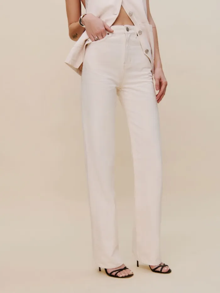 Reformation Jeans Wilder High Rise Wide Leg Jeans Fior Di Latte 8211 Women Reformation Jeans Wilder High Rise Wide Leg Jeans Fior Di Latte 8211 Women