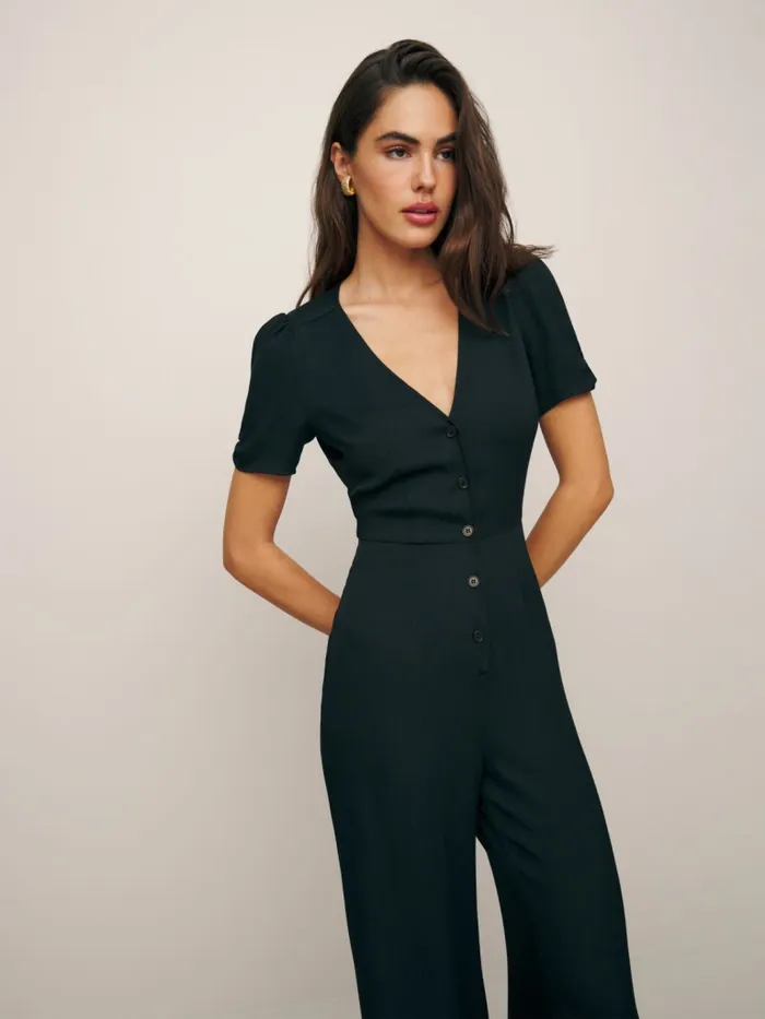Reformation Jumpsuits France Jumpsuit Black 8211 Women