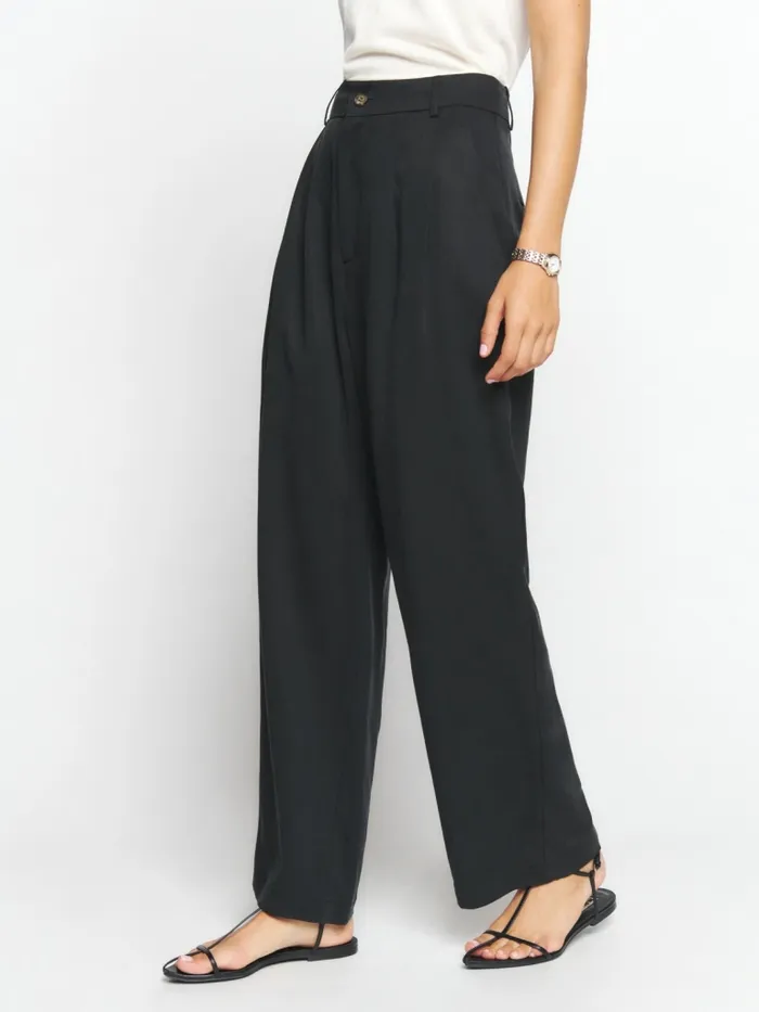Reformation Pants Mason Cropped Pant Black 8211 Women Reformation Pants Mason Cropped Pant Black 8211 Women