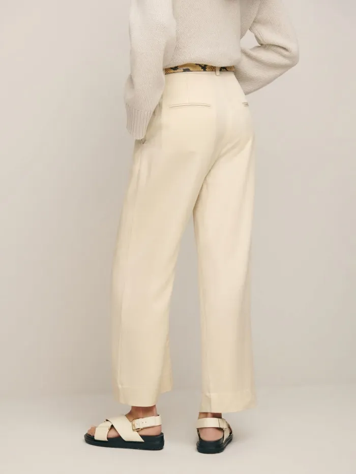 Reformation Pants Mason Cropped Pant Oyster 8211 Women Reformation Pants Mason Cropped Pant Oyster 8211 Women