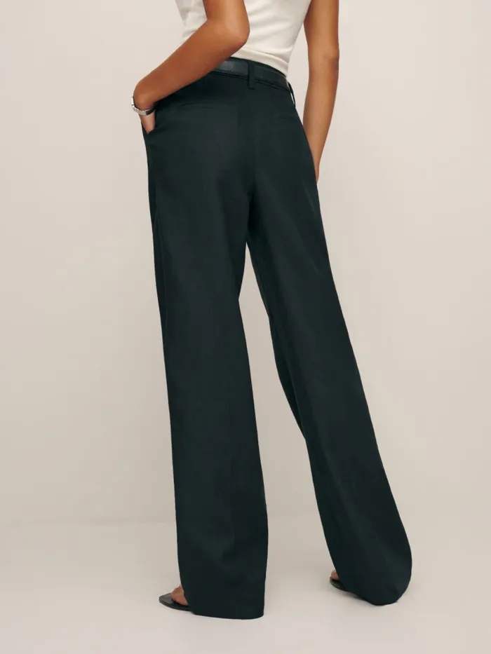 Reformation Pants Petites Alex Linen Pant Black 8211 Women Reformation Pants Petites Alex Linen Pant Black 8211 Women