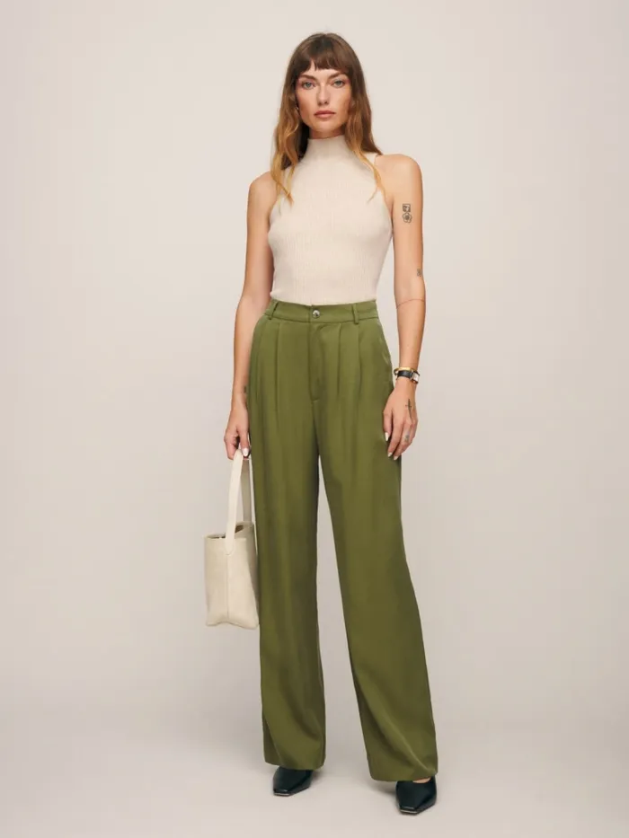 Reformation Pants Petites Mason Pant Pear 8211 Women Reformation Pants Petites Mason Pant Pear 8211 Women