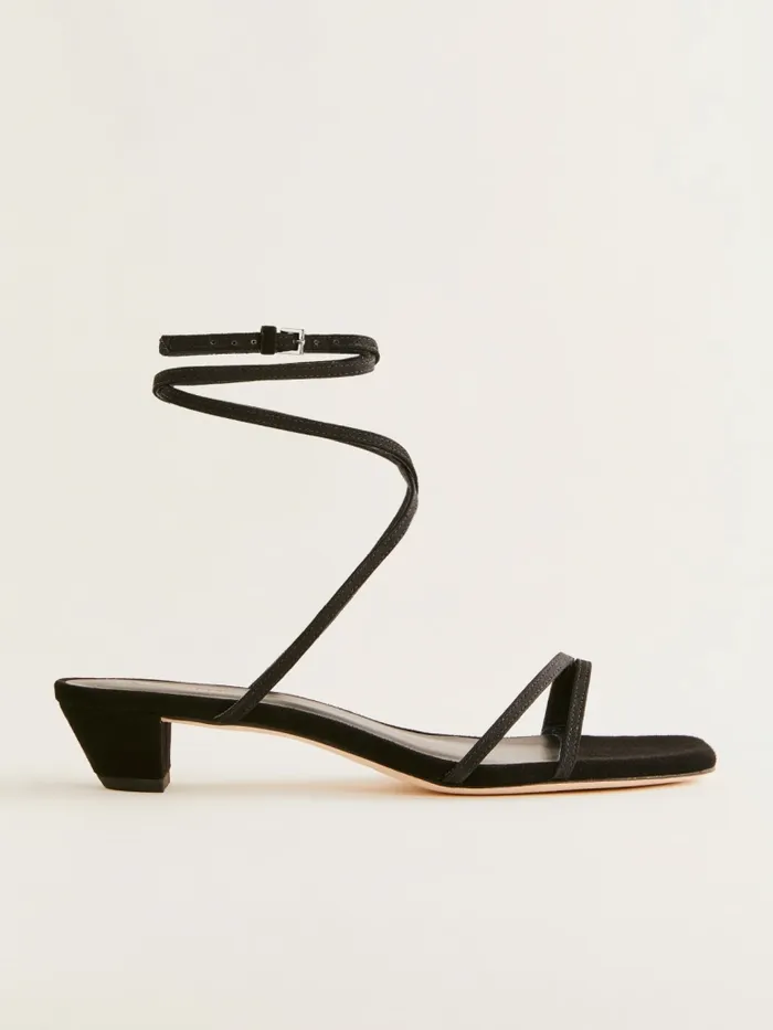 Reformation Sandals Alice Heeled Sandal Black Suede 8211 Women Reformation Sandals Alice Heeled Sandal Black Suede 8211 Women