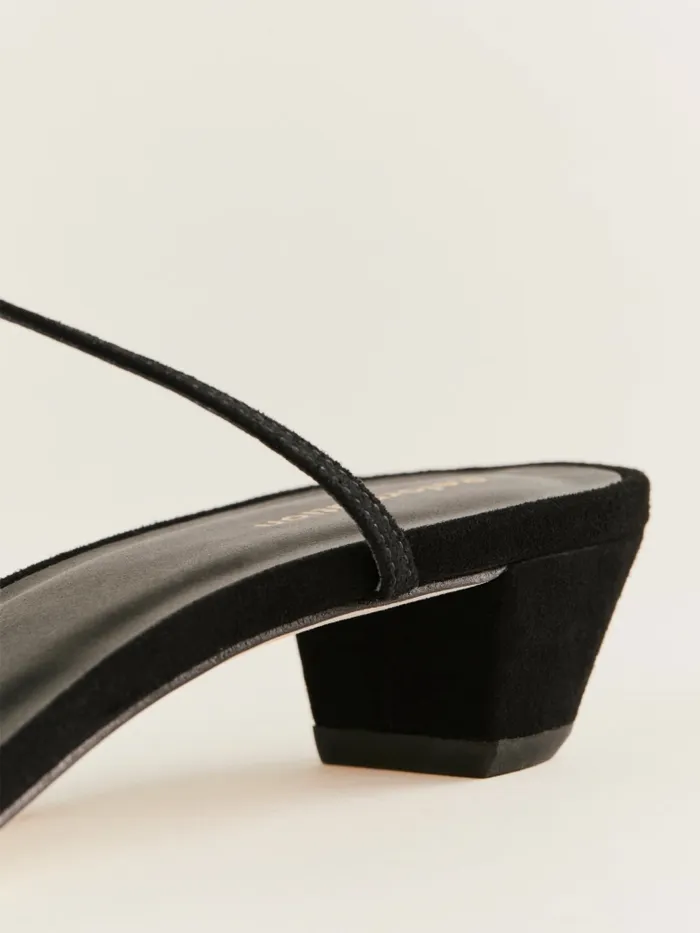 Reformation Sandals Alice Heeled Sandal Black Suede 8211 Women Reformation Sandals Alice Heeled Sandal Black Suede 8211 Women