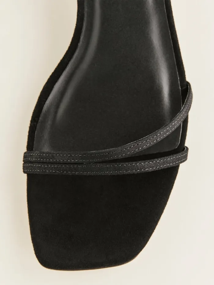 Reformation Sandals Alice Heeled Sandal Black Suede 8211 Women Reformation Sandals Alice Heeled Sandal Black Suede 8211 Women