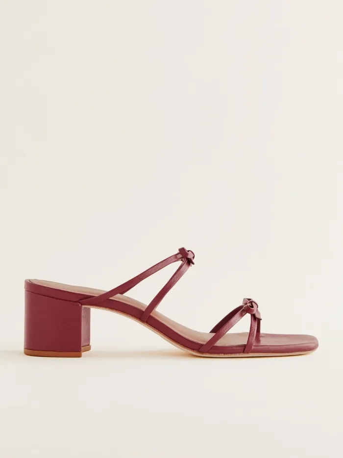 Reformation Sandals Elodie Block Heeled Sandal Brick Red Leather 8211 Women Reformation Sandals Elodie Block Heeled Sandal Brick Red Leather 8211 Women
