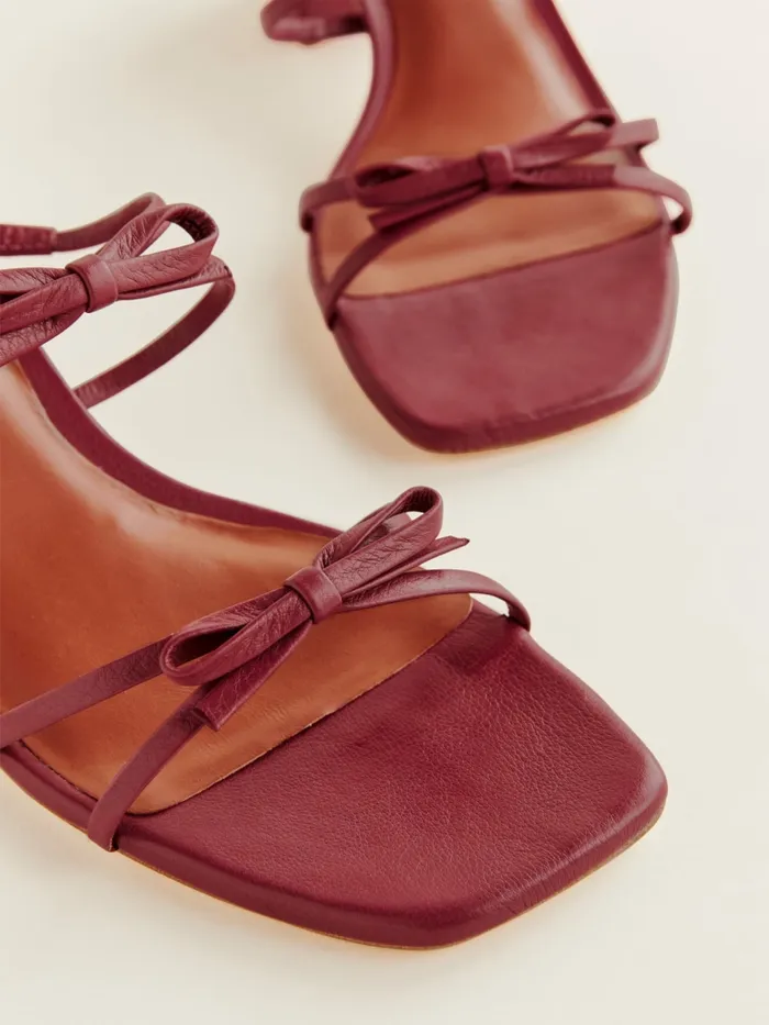 Reformation Sandals Elodie Block Heeled Sandal Brick Red Leather 8211 Women Reformation Sandals Elodie Block Heeled Sandal Brick Red Leather 8211 Women