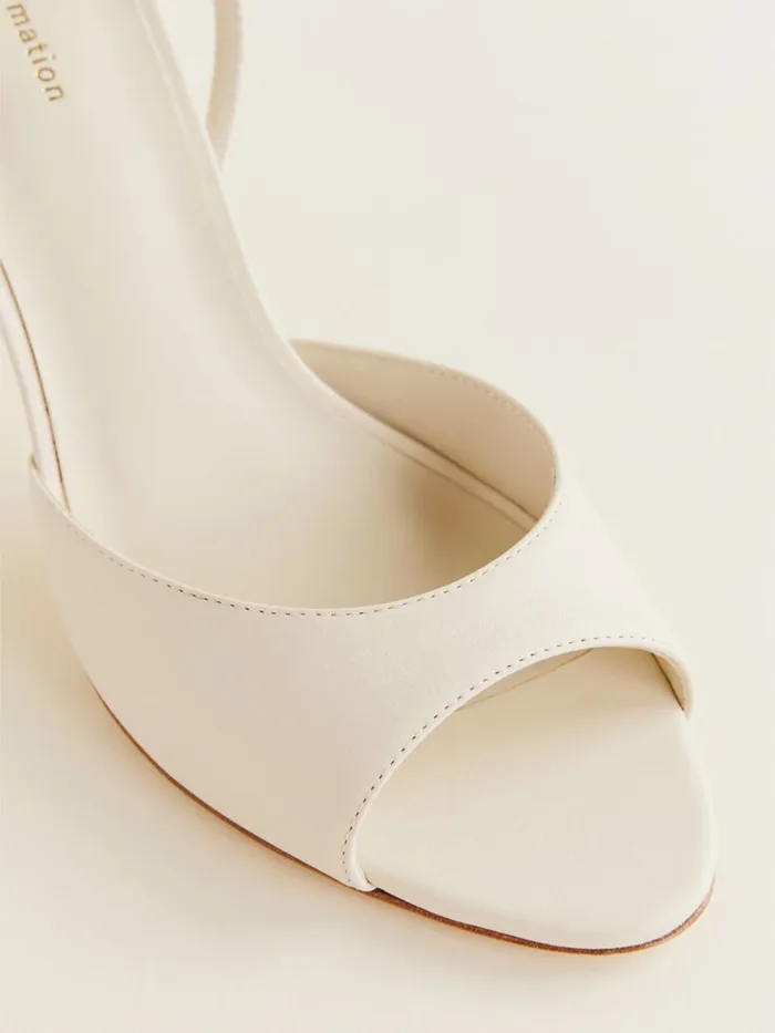 Reformation Sandals Noa Heeled Sandal Almond Leather 8211 Women Reformation Sandals Noa Heeled Sandal Almond Leather 8211 Women