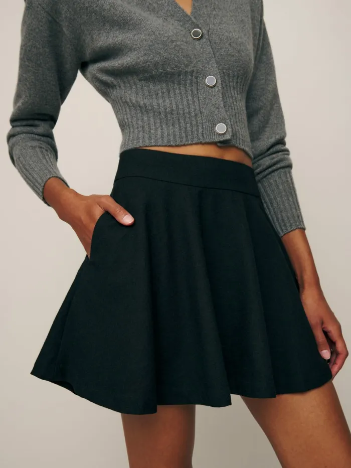 Reformation Skirts Dakota Skirt Black 8211 Women