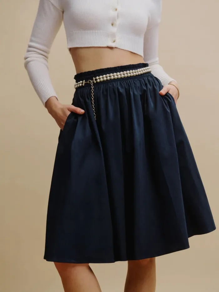 Reformation Skirts Dove Skirt Navy 8211 Women Reformation Skirts Dove Skirt Navy 8211 Women