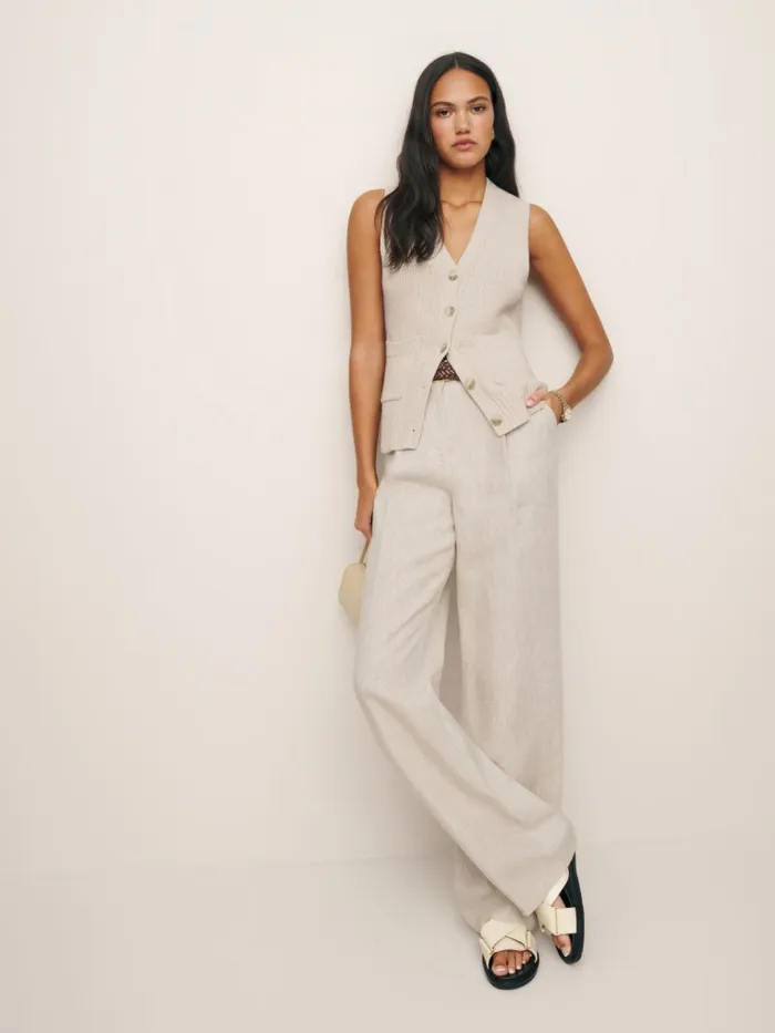 Reformation Sweaters Emmy Cotton Cashmere Sweater Vest Gossamer 8211 Women Reformation Sweaters Emmy Cotton Cashmere Sweater Vest Gossamer 8211 Women