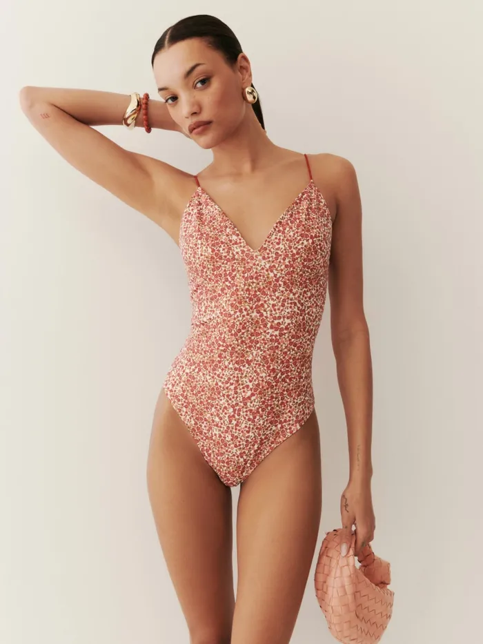 Reformation Swim Rio One Piece Swimsuit La Vie En Rose 8211 Women