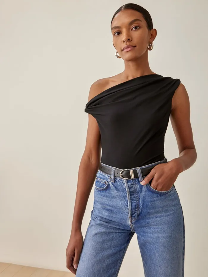 Reformation Tops Cello Knit Top Black 8211 Women Reformation Tops Cello Knit Top Black 8211 Women