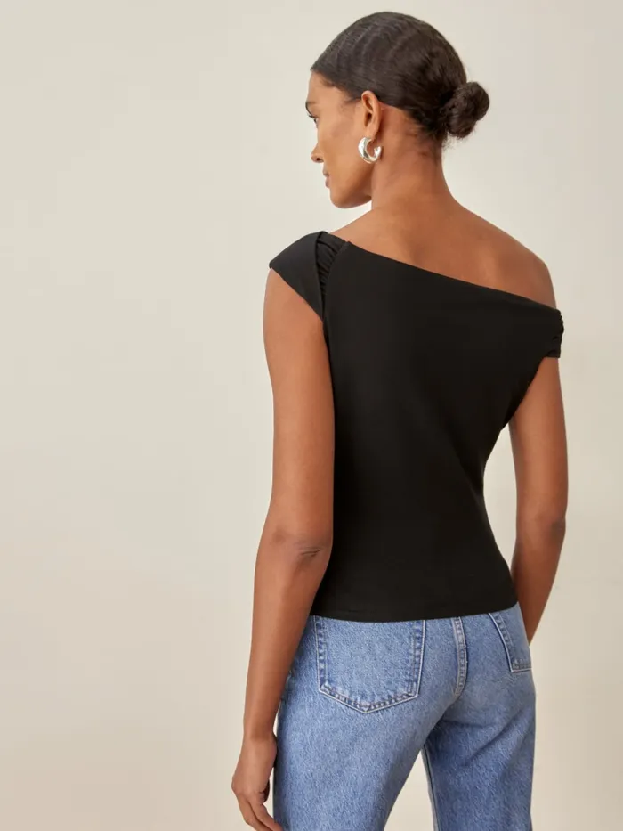 Reformation Tops Cello Knit Top Black 8211 Women Reformation Tops Cello Knit Top Black 8211 Women
