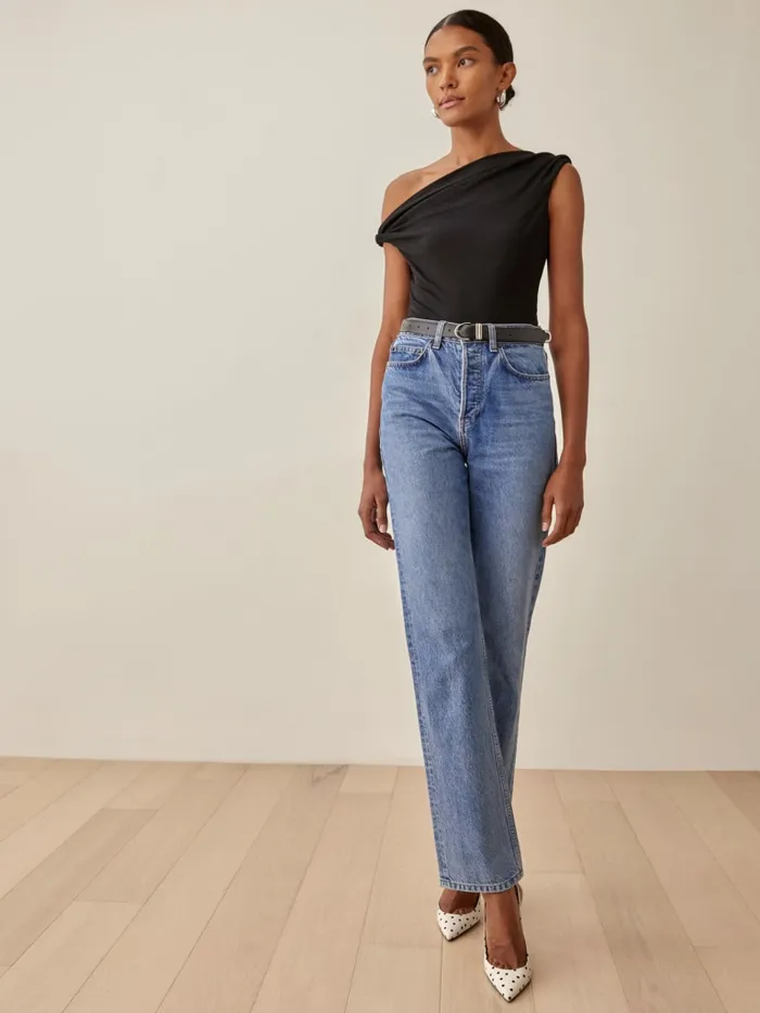 Reformation Tops Cello Knit Top Black 8211 Women Reformation Tops Cello Knit Top Black 8211 Women