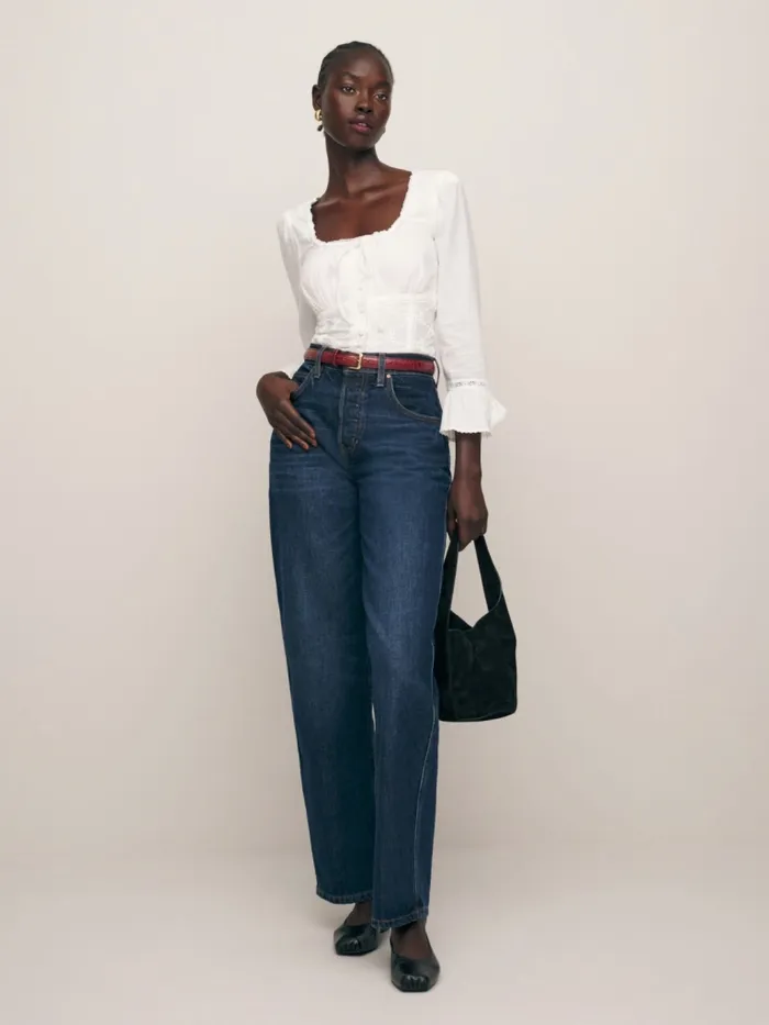 Reformation Tops Heidi Top White 8211 Women Reformation Tops Heidi Top White 8211 Women