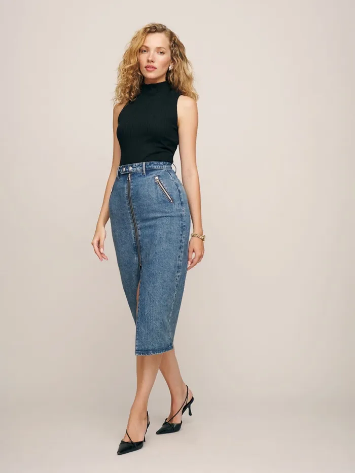Reformation Tops Lunette Knit Top Black 8211 Women Reformation Tops Lunette Knit Top Black 8211 Women