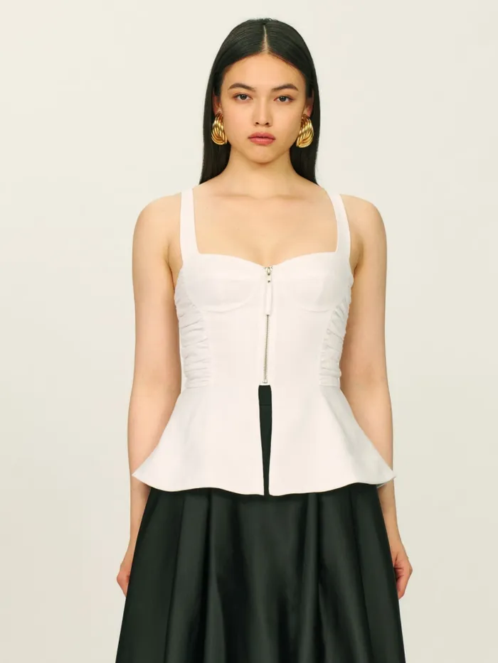 Reformation Tops Truro Top White 8211 Women Reformation Tops Truro Top White 8211 Women
