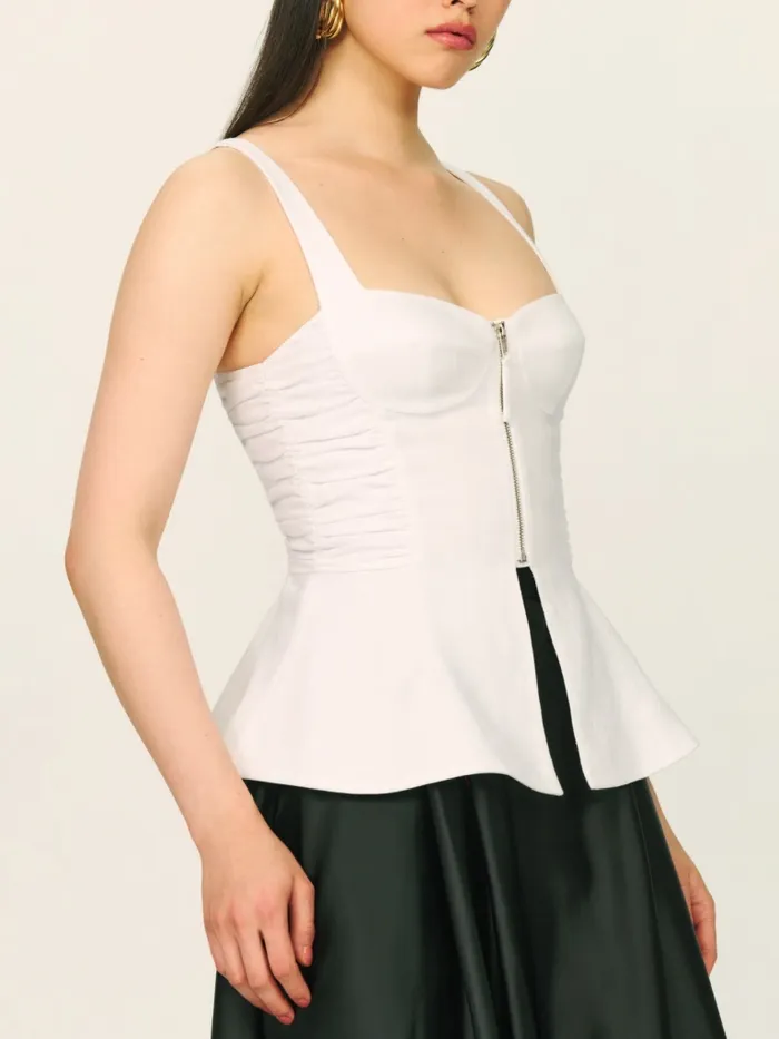Reformation Tops Truro Top White 8211 Women Reformation Tops Truro Top White 8211 Women