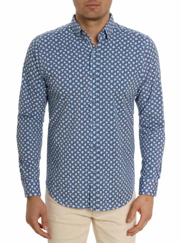 Robert Graham Button Down Shirts Men Senan Long Sleeve Knit Shirt Multi
