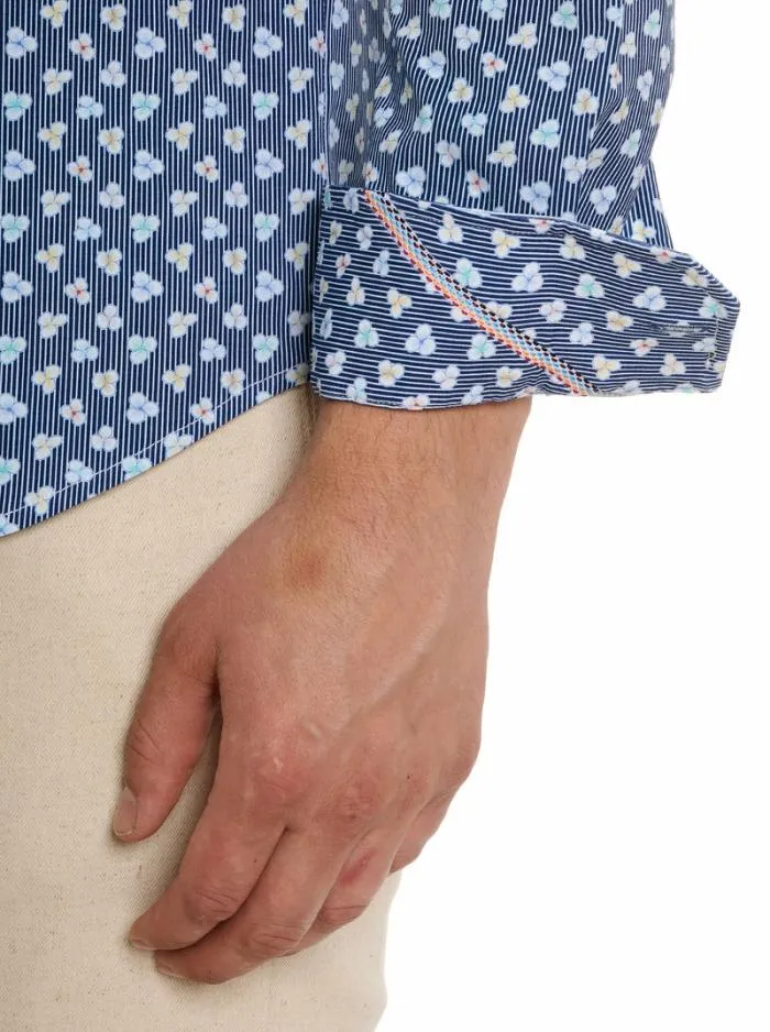 Robert Graham Button Down Shirts Men Senan Long Sleeve Knit Shirt Multi