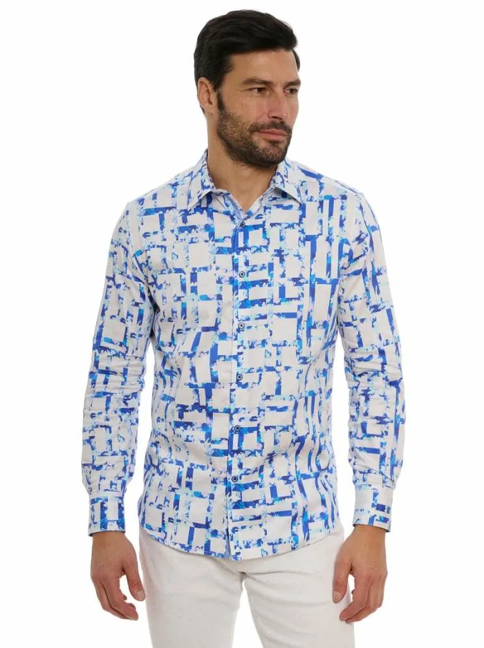 Robert Graham Button Down Shirts Men Triton Long Sleeve Button Down Shirt Big Blue Robert Graham Button Down Shirts Men Triton Long Sleeve Button Down Shirt Big Blue