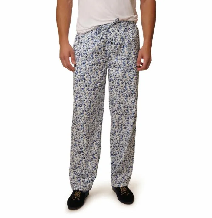 Robert Graham Pajamas and Underwear Men Royal Rg Sateen Pj Pant Blue